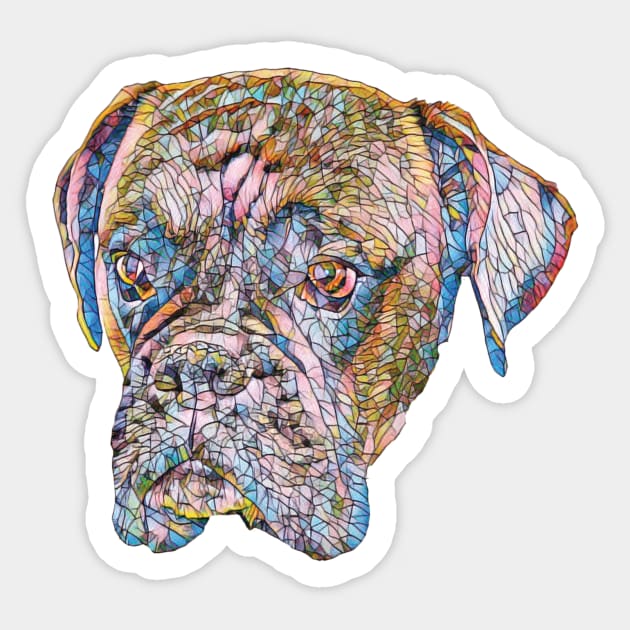 Boxer Dog Gifts Boxer Dog Gifts Sticker TeePublic
